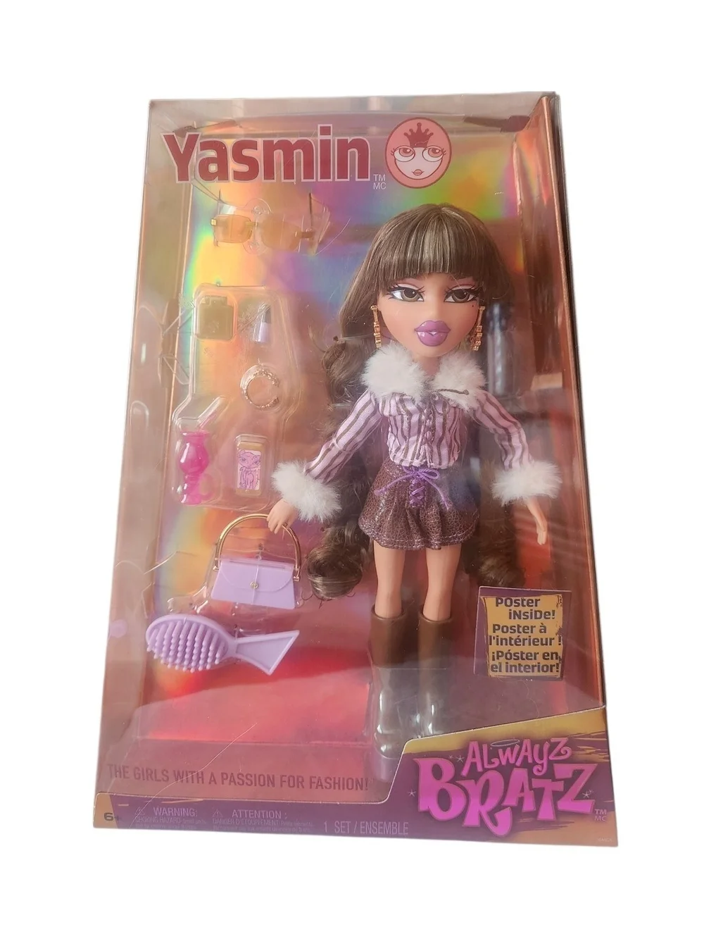 Yasmin Purple Fashion Doll by - Always Bratz NIB